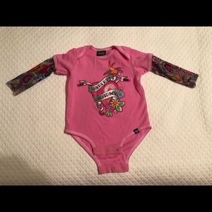 Harley Davidson Tattoo-Sleeved Onesie